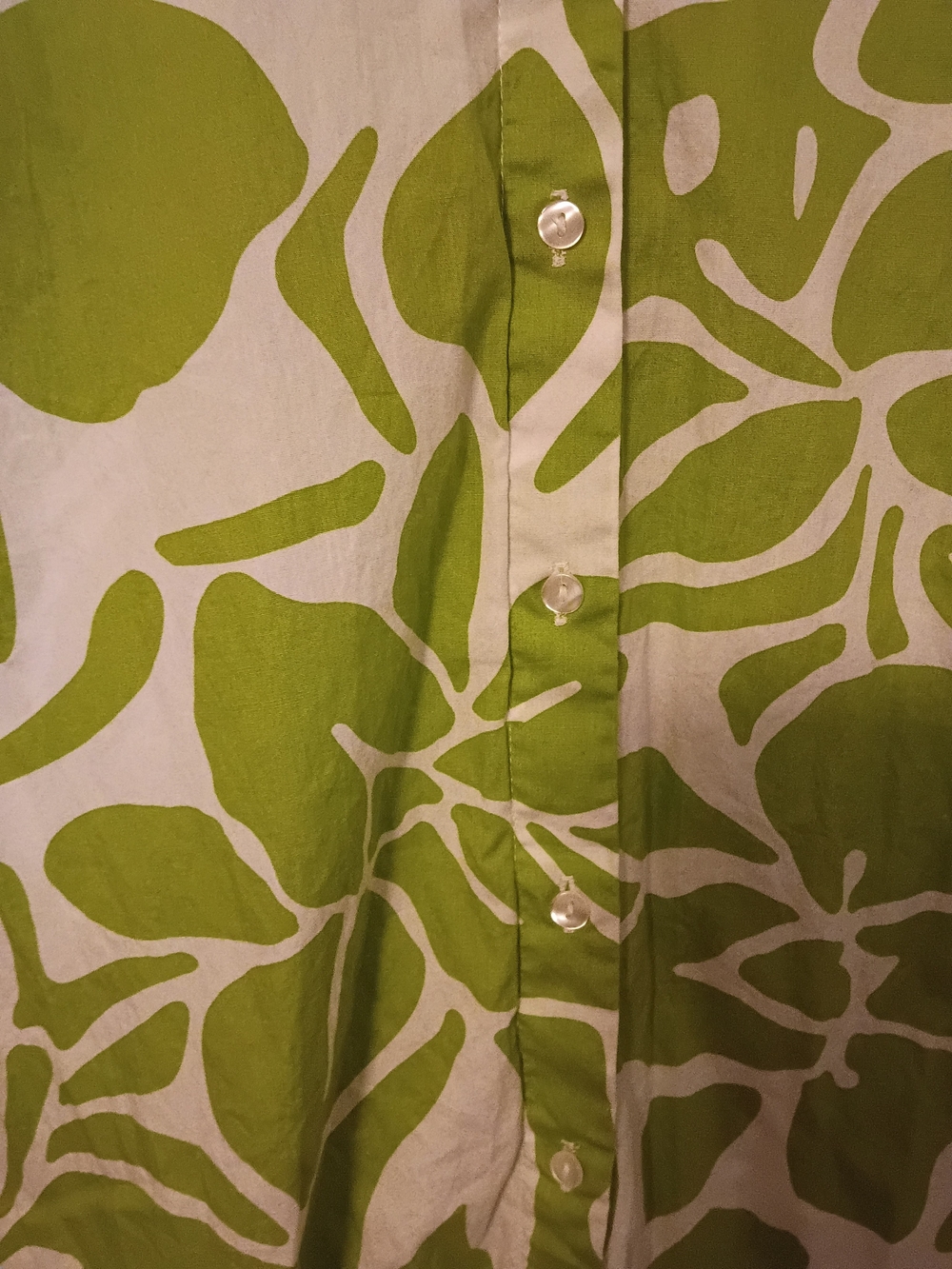 Cynthia Steffe Lime Floral Ruffle-Hem Shirt Dress - Picture 5 of 7